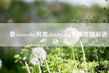 嘼皇victoryday另类,victory day有哪些精彩活动